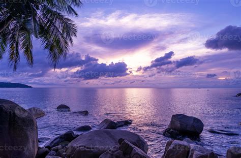 Landscape Long Exposure Of Majestic Clouds In The Sky Sunset Or Sunrise