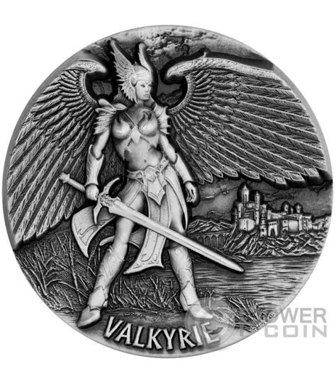 Valkyrie Valchiria Legends Of Asgard Oz Moneta Argento Tokelau