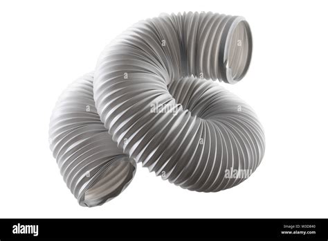 Air Con Duct On White Background Stock Photo Alamy