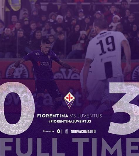 La Fiorentina è sconfitta dalla Juventus Nove da Firenze