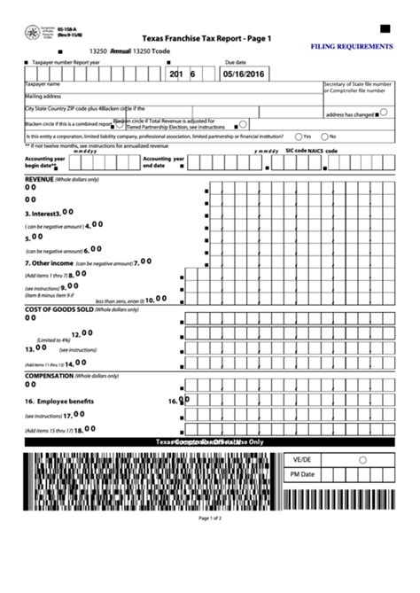 Top 17 Texas Franchise Tax Forms And Templates Free To Download In Pdf Format