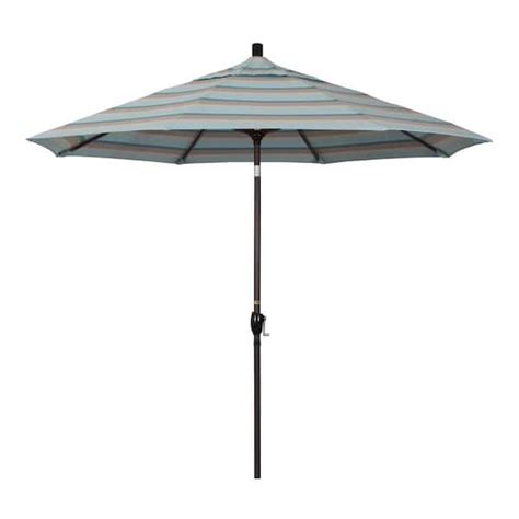 California Umbrella Ft Bronze Aluminum Market Push Button Tilt Crank