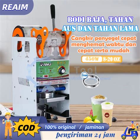 Jual Reaim W Original Mesin Press Cup Oz Cup Sealler Mesin