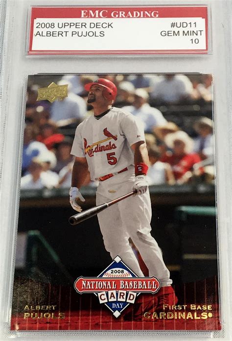 Lot 2008 Upper Deck 11 Albert Pujols St Louis Cardinals Baseball