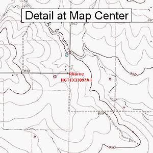 Amazon Usgs Topographic Quadrangle Map Rhome Texas Folded