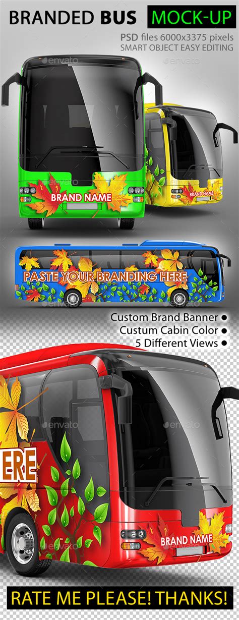 Bus Graphics Designs Templates Graphicriver