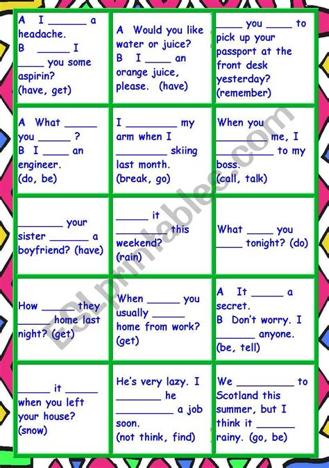 Signal Words For 6 Verb Tenses Esl Worksheet By Rnrlisa Hot Sex Picture