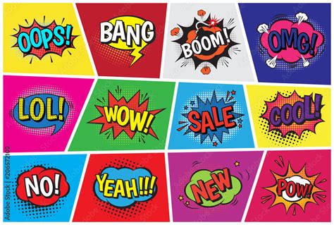 Bang Pop Art Vector Cartoon Illustration Wording Comic Speech Bubble In