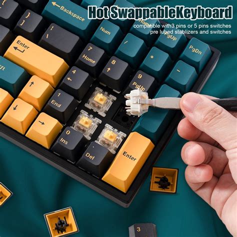 Boyi Tk Rgb Hot Swappable Triple Mode Keyboard Ghz Bluetooth Wired Keyboard N Key
