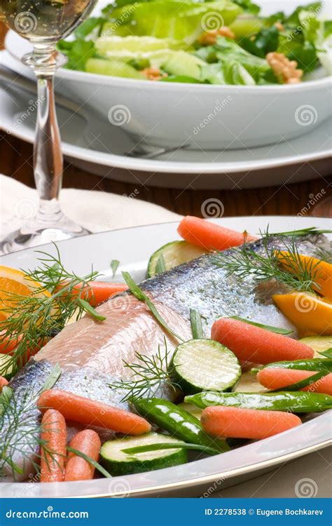 Trout Dinner Stock Photo Image Of Lemon Lunch Pepper 2278538