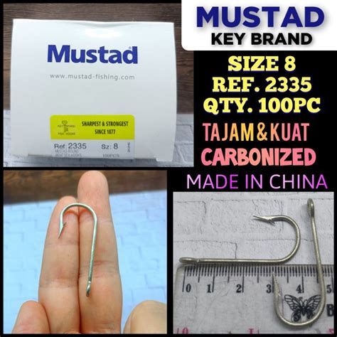 Jual Mustad Hook Size Ref Qty Pc Round Bent Sea Hooks Kail