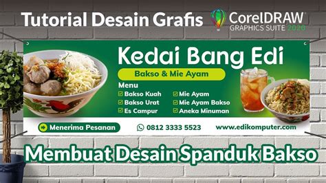 Cara Membuat Spanduk Bakso Yang Keren Youtube