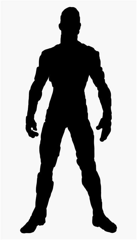 Transparent Personality Silhouette Naked Man Silhouette Png Png