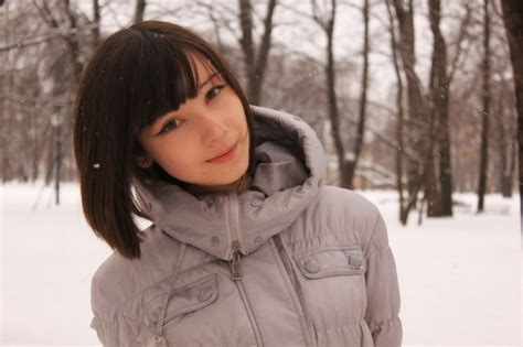 Brunette Snow Katya Lischina Russian Model Russian Women Women