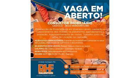 Vaga de Consultor Imobiliário