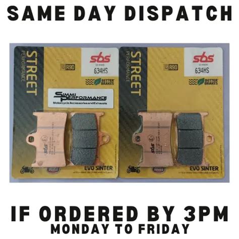 SBS EVO SINTER Front Brake Pads Yamaha MT10 2016 To 2020 SP 17 19