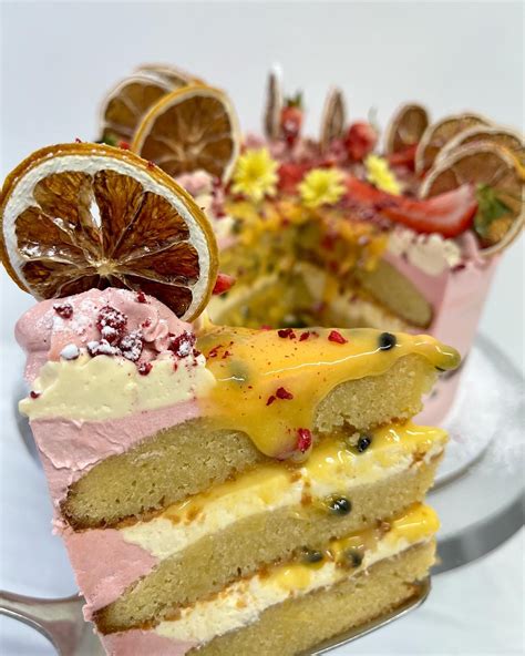 Passionfruit And Lemon Cake The Unbaked Bakery