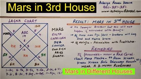 Mars In 3rd House L Famous Astrologers In Delhi Ncr India L Mars In