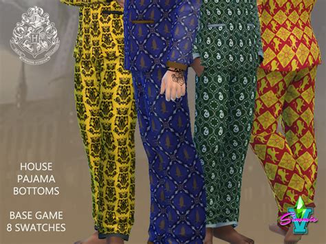 The Sims Resource Simmiev Hogwarts Pajama Bottoms