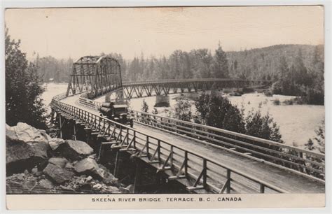 Logging Truck Exiting Skeena River Bridge c.1924-1949