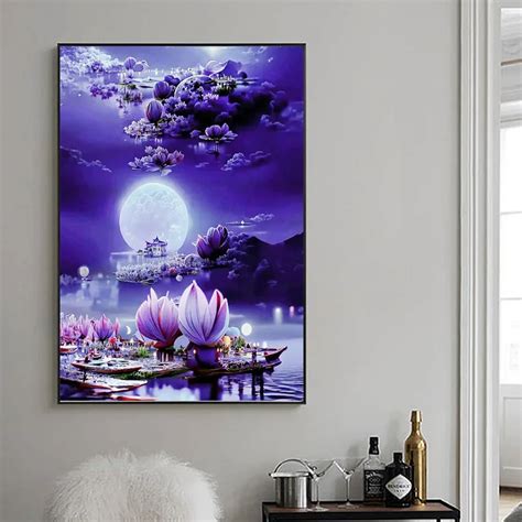 Purple Paintings Canvas