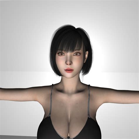 Female Woman In Bikini D Model Rigged Cgtrader