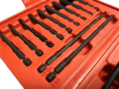 18pc Long Shaft Metric Hex Bit Set Pt30507 Robson S Tool King Store