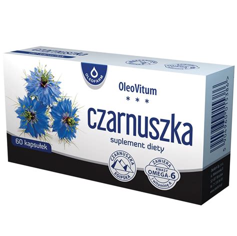 Czarnuszka 60 Kaps Olej Z Czarnuszki 500MG OLEOFARM Centrum Zdrowia