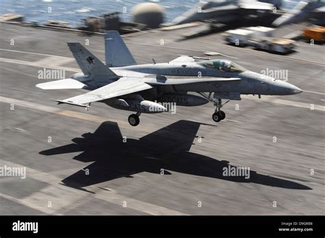 September An F A C Hornet Lands Aboard The Nimitz Class