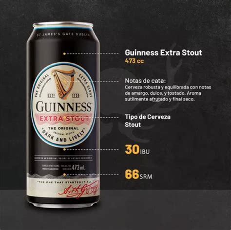 Cerveza Guinness Extra Stout Lata Ml Tienda De Cervezas