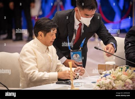 Bangkok Thailand 18 Nov 2022 President Of The Philippines Bongbong