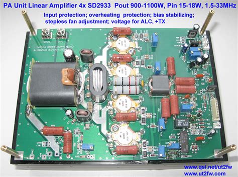 W Hf Linear Amplifier Board Mosfet X Vrf Hi Power