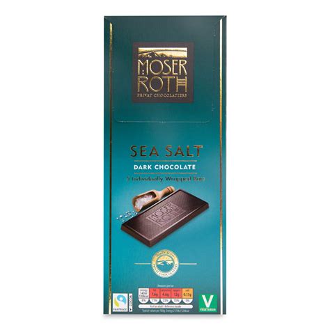 Sea Salt Dark Chocolate Bars X G Moser Roth Aldi Ie