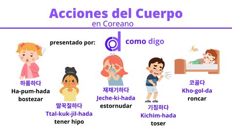 Acciones del Cuerpo en Coreano video incluído