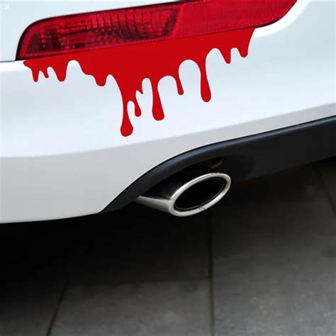 1pc Two Size Cool Blood Reflective Car Sticker Tail Light Wndow Decals