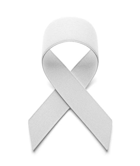 Premium Photo Lung Cancer White Ribbon As A Symbol Of Lung Cancer