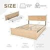 Amazon Brafab Natural Rattan Queen Bed Frame With Wooden Headboard