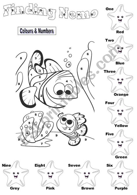 Finding Nemo - ESL worksheet by Kely2880