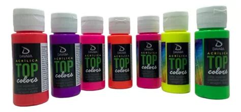 Tinta Acr Lica Neon Top Colors Ml Daiara Cores Mercadolivre