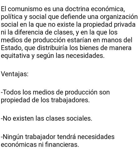 Cuáles Son Las Ventajas Del Sistema Comunista Y Porque Brainlylat