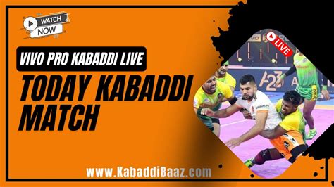 Watch Today Kabaddi Match on Vivo Pro Kabaddi Live Platforms