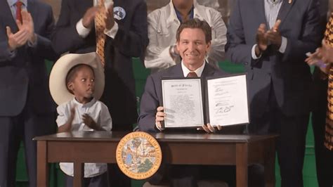 Gov Desantis Signs Health Care Bills In Destin