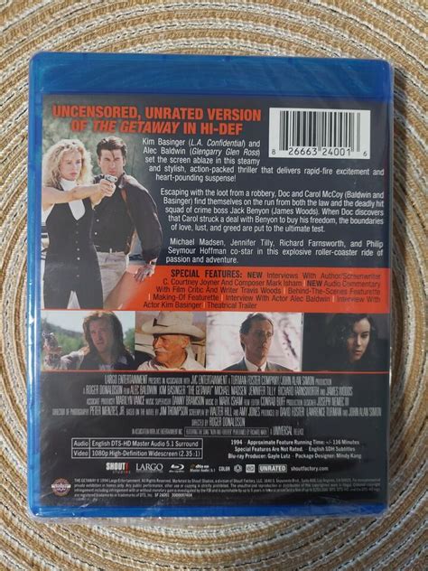 The Getaway 1994 Blu Ray Shout Factory Alec Baldwin Kim Basinger