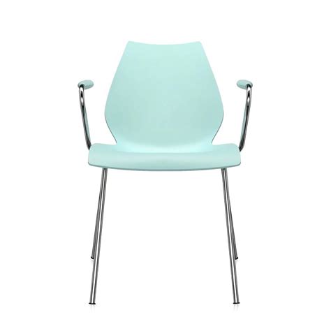 Kartell Set De Chaises Avec Accoudoirs Maui Bleu Clair