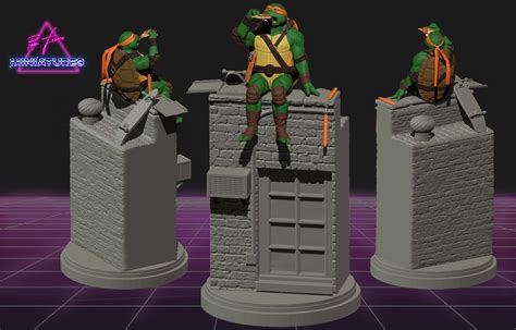 Michelangelo From Tmnt 3d Model 3d Printable Cgtrader