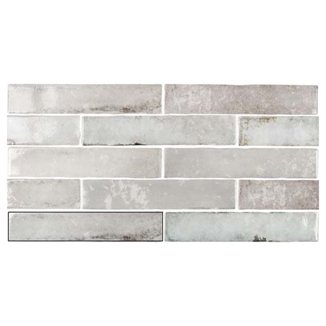 Tesoro Old Savannah Grey 2 X 10 Glossy Wall Tile