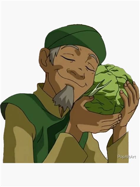 "Cabbage Guy - Avatar The Last Airbender" Sticker for Sale by PopAltArt ...