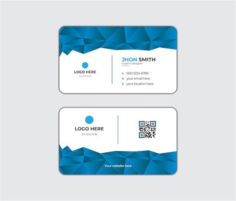 Premium Vector Modern Corporate Business Card Or Visiting Card Template