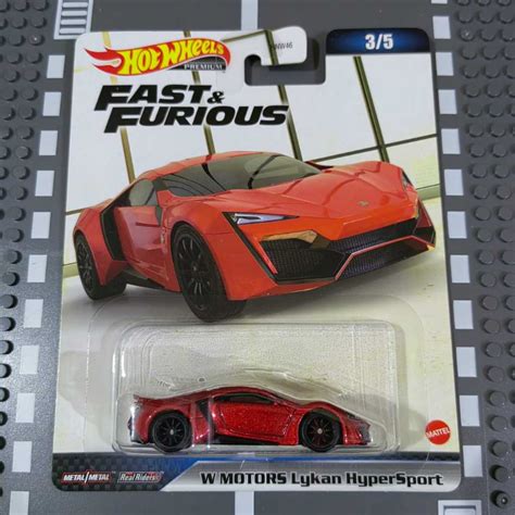 Merah Hot Wheels Premium Fast Furious W Motors Lykan Hypersport Red