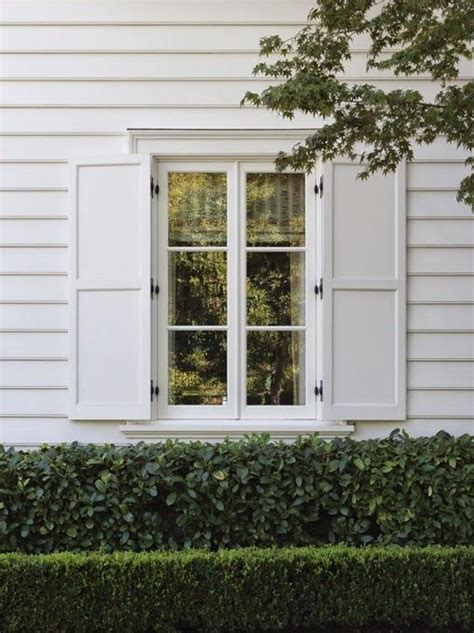 White Shutters Home Exterior Pinterest